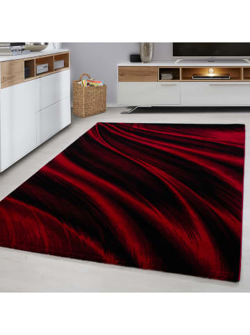 Kurzflor Teppich Matteo Rot