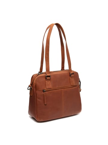 The Chesterfield Brand Porlezza Schultertasche Leder 31 cm in cognac
