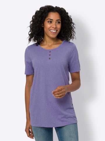 Sieh an! Longshirt in lavendel-meliert