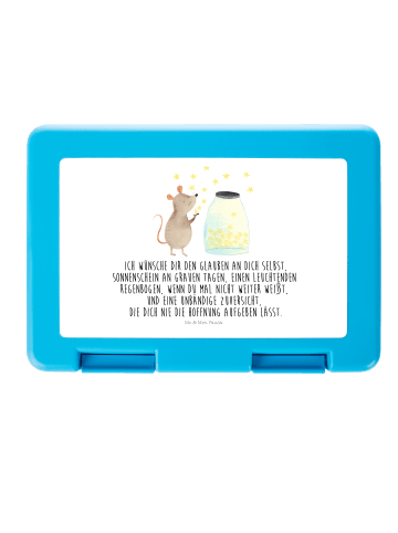 Mr. & Mrs. Panda Lunchbox Maus Sterne mit Spruch in Weiß