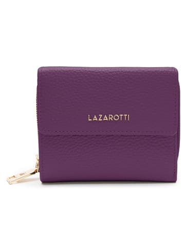 Lazarotti Bologna Leather Geldbörse Leder 12 cm in purple