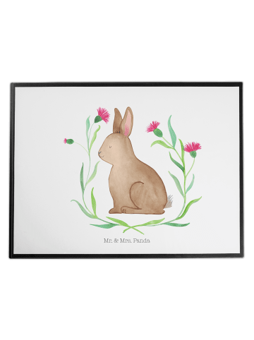 Mr. & Mrs. Panda tischpad Hase Sitzen ohne Spruch in Weiß
