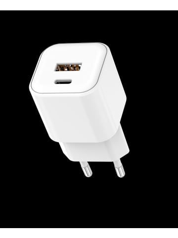 Anycubic Setty Wandladegerät USB-A + USB-C 20W LSGaN-AC-200 weiß