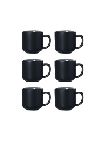 Ritzenhoff & Breker 6er Set Espressotassen Jasper in – 100 ml in schwarz