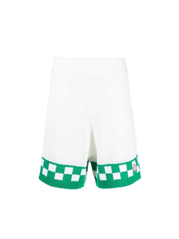 Casablanca  Casa Blanca Faux Crochet Cotton Shorts