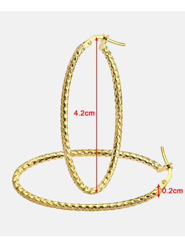 Vanlere Creolen aus 375 Gelbgold