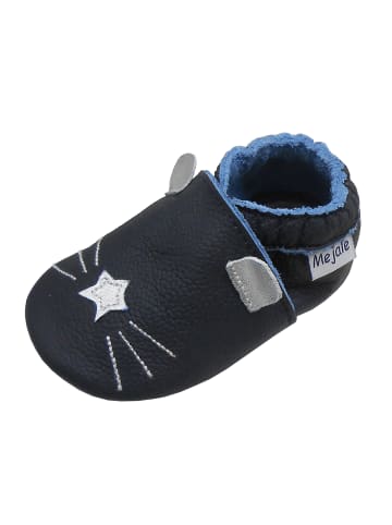 Mejale Baby Krabbelschuhe in Mit Ohren Dunkelblau