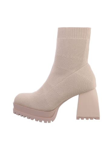 Ital-Design Stiefelette in Beige