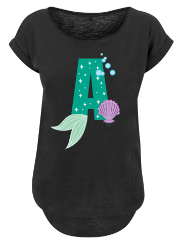 F4NT4STIC T-Shirt Disney Alphabet A Is For Arielle die Meerjungfrau in schwarz