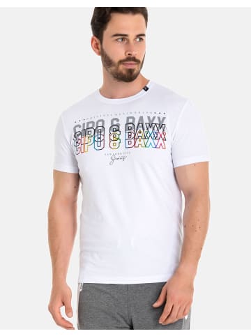 Cipo & Baxx T-Shirt CT717 in WHITE