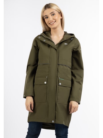 Schmuddelwedda Damen Regenparka in Militäroliv