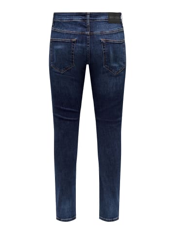 ONLY & SONS Slim Fit Jeans in Dark Blue Denim 1