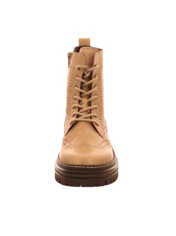 Esgano Damenschnürrstiefel warm flach Da.-Schnürer in Beige