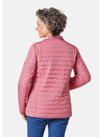 GOLDNER Kurzgröße:  Leichte Steppjacke mit Wendefunktion in magnolie / geblümt