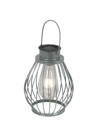 näve LED Solarleuchte "BALUBO" in silber - (L)15.5 cm x (B)15.5 cm x (H)21.5 cm