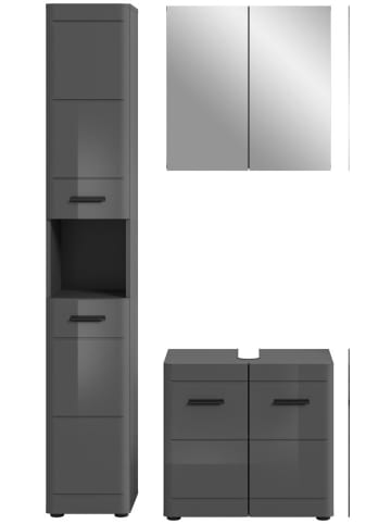 ebuy24 Badmöbelset Soft Grau 105 x 34 cm