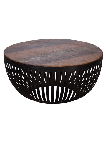 KADIMA DESIGN Couchtisch 70x33x70 cm Holz / Metall Wohnzimmertisch Industrial,