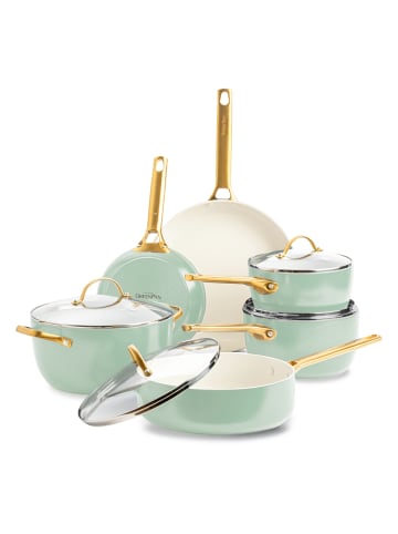 GREENPAN Pfannen-Set Padova Reserve (CC008489-001) 6-tlg. Set in grün