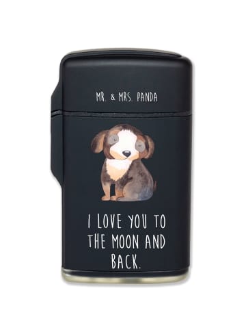 Mr. & Mrs. Panda sturmfeuerzeug Hund Entspannen mit Spruch in Schwarz