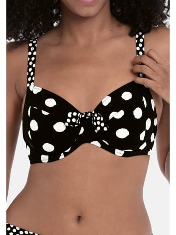 ROSA FAIA Bikini-Top Summer Dot in Schwarz-Weiß