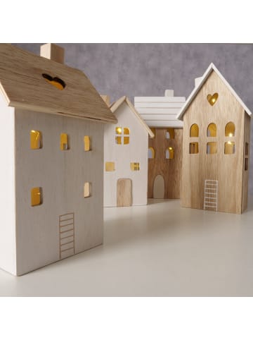 Boltze Holzdekoration in beige