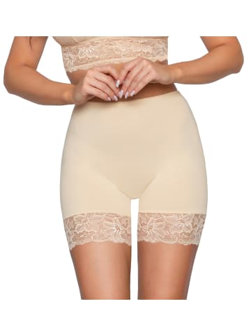 Alkato Damen Longpants mit Spitze und Bein in beige