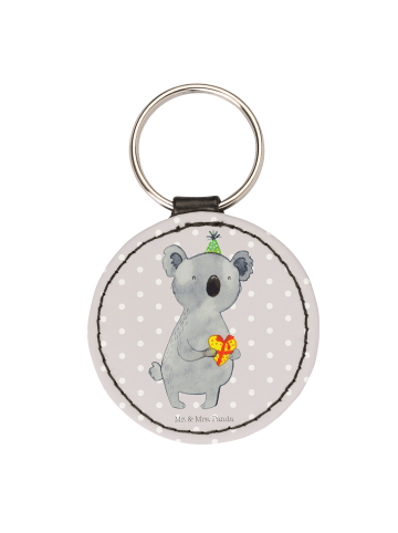 Mr. & Mrs. Panda Schutzengel Anhänger Koala Geschenk ohne Spruch in Grau Pastell