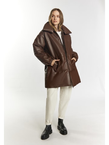 DreiMaster Damen Lederjacke in Braun