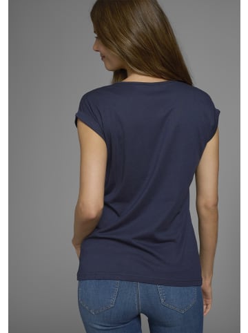 FLASHLIGHTS T-Shirt in grau-meliert, marine