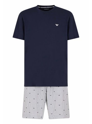 Armani Rundhals T-Shirt für Damen in blau