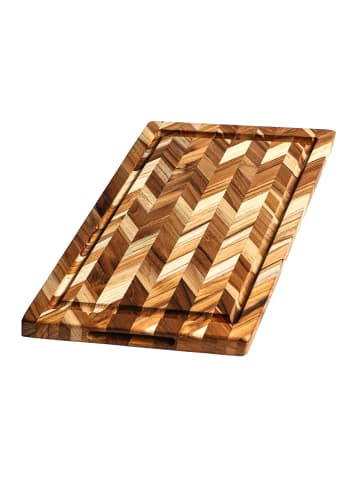 TEAKHAUS TEAKHAUS | Teakholz-Schneidebrett L, HERRINGBONE, 46 cm