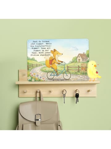 Mr. & Mrs. Panda Tafel Fuchs Lieferung Pommes Design mit Spruch in Weiß