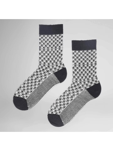 Hudson Socken Houndstooth Fashion in Black