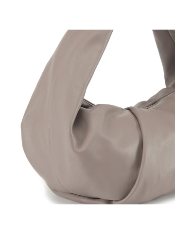 Les Visionnaires Greta Essential Schultertasche Leder 43 cm in cappuccino beige