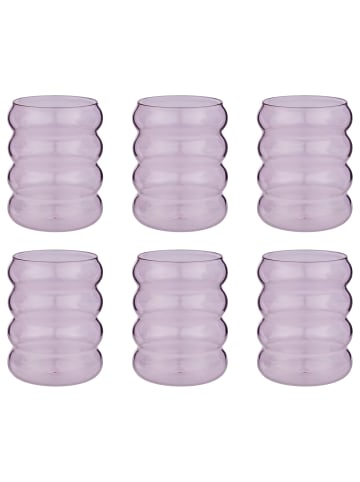 Butlers Trinkglas HOOP 6er-Set in Pink