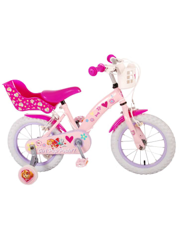 Volare Kinderfahrrad Paw Patrol für Mädchen 14 Zoll Kinderrad Rosa Fahrrad 4 Jahre