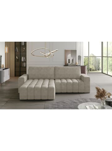MF Design Bonita Recamiere Links in Beige -  (L) 175 x (B) 250 x (H) 92 cm
