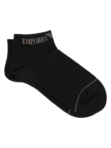 Emporio Armani 3er Pack Sneakersocken in Schwarz