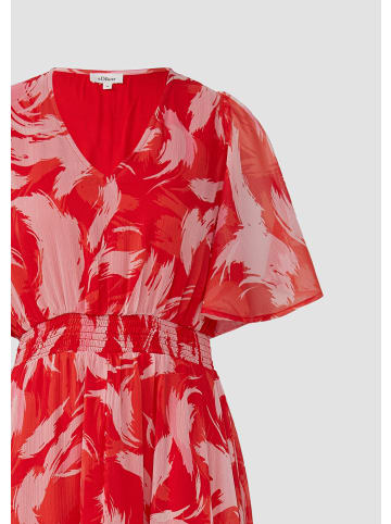 s.Oliver Kleid lang in Rot