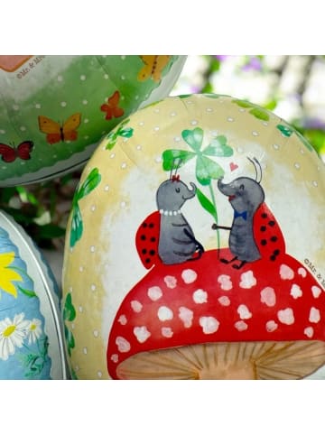 Mr. & Mrs. Panda Ostergeschenk Pilz mit Marienkäfer mit Spruch in Weiß