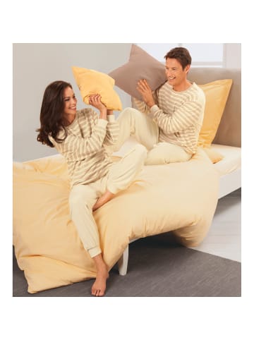 Götting Frottee Schlafanzug naturbelassen in natur