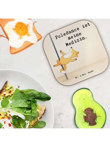 Mr. & Mrs. Panda Tassen Untersetzer Fuchs PoledanZeichen Design mit S... in Weiß