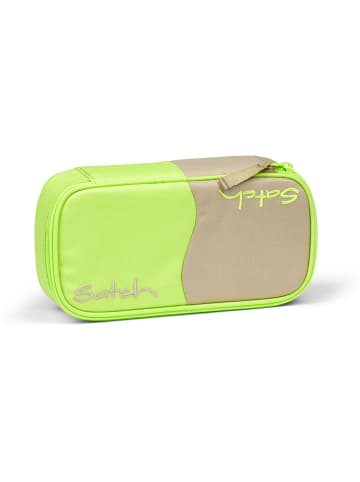 Satch Schlamperbox Double Trouble in grün-beige