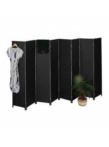 relaxdays Paravent in Schwarz - (B)320 x (H)170 cm