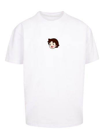 F4NT4STIC Heavy Oversize T-Shirt Heidi Logo Heroes of Childhood in weiß