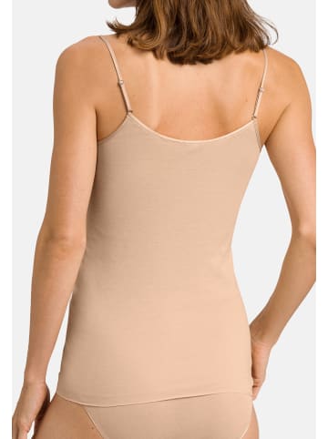Hanro Spaghetti Top Cotton Seamless in Skin