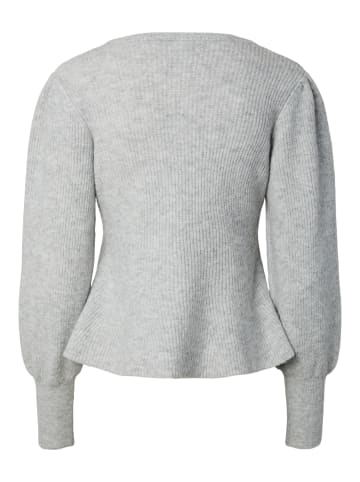 Pieces Strickjacke in Light Grey Melange 1