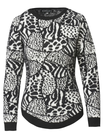 KOROSHI Pullover in schwarz