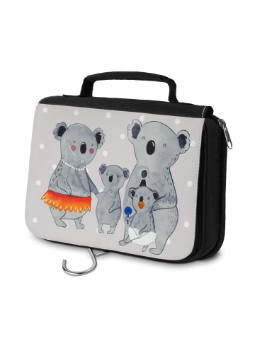 Mr. & Mrs. Panda Toilettentasche Koala Familie ohne Spruch in Grau Pastell