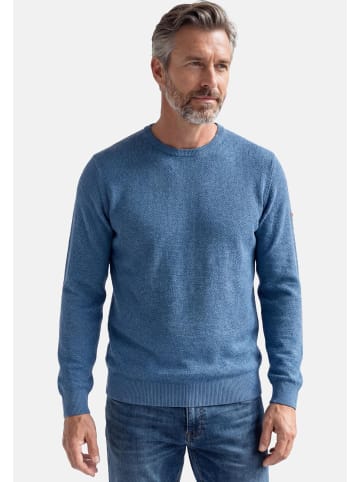 Redmond Pullover Basic in Blau / beige